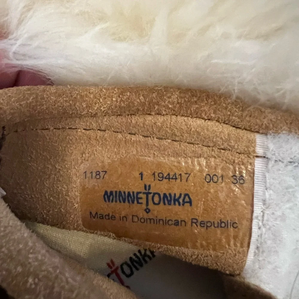 Minnetonka Tan Moccasins